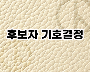 후보자 기호 결정