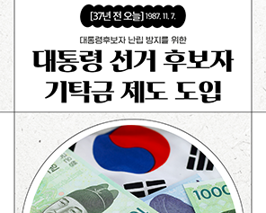 [37년 전 오늘] 1987. 11. 7. '대통령 선거 후보자 기탁금 제도 도입'